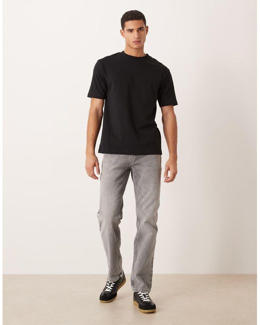 ASOS Black Heavyweight Relaxed T-Shirt for men