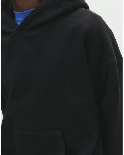 Pull&Bear Black Stwd Hoodie for men