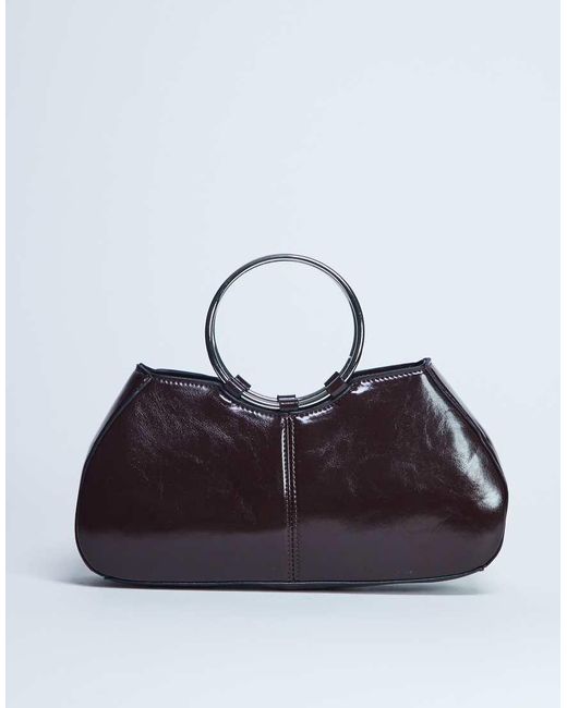 TOPSHOP Blue Griffith Metal Ring Handle Grab Bag