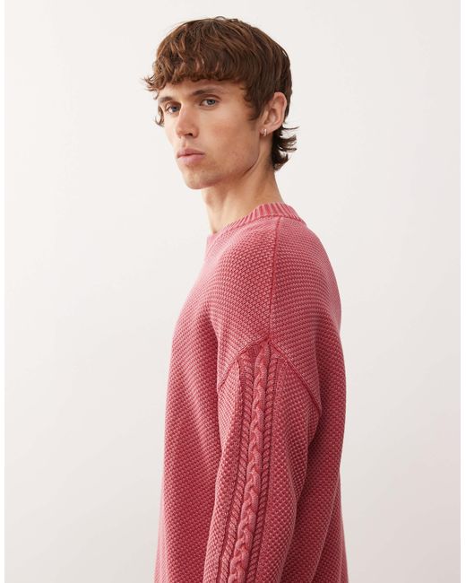 Collusion – strickpullover in Red für Herren