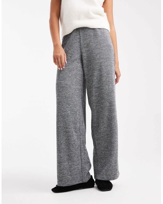 Vero Moda Gray Loose Pull On Trousers