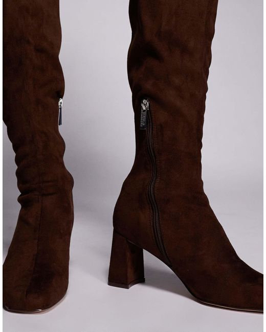 Steve Madden Brown Holly Knee High Boots