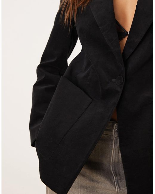 Blazer ajusté Mango en coloris Black