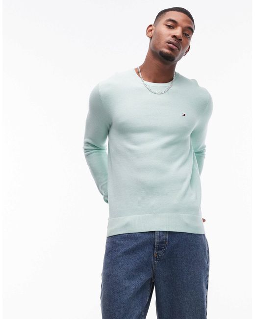 Tommy Hilfiger Green Structured Jumper for men