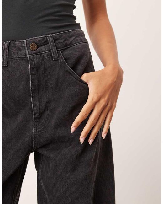 ARRANGE Natural Franklyn Seam Detail Barrel Jean