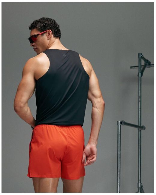 4505 Multicolor Premium 3 Inch Woven Running Short With Zip Pockets And Bonded Hem for men