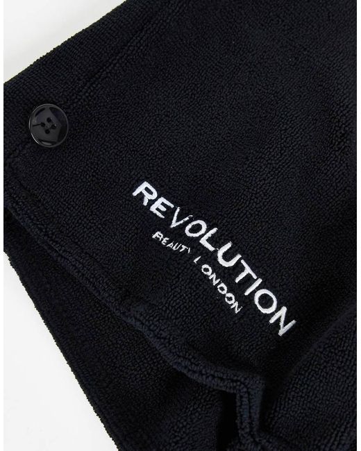 Pack De 2 Toallas De Color Negro Y Blanco Para El Cabello De Microfibra De Revolution Revolution Hair de color Blue