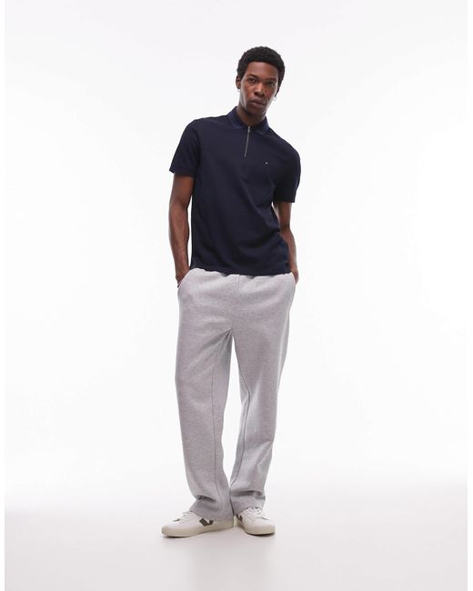 Tommy Hilfiger – pikee-polohemd in Blue für Herren