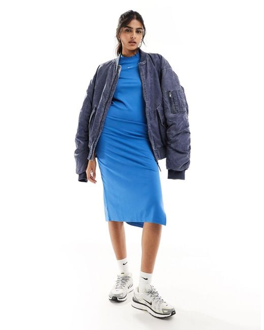 Nike Blue Essential Midi Dress