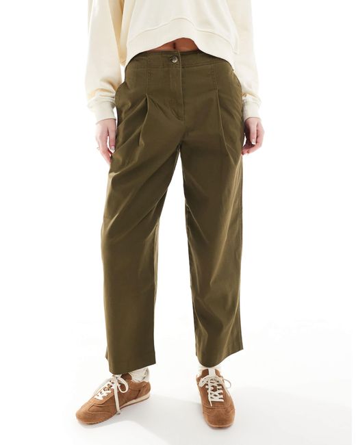 ASOS Natural Clean Waist Barrel Chino