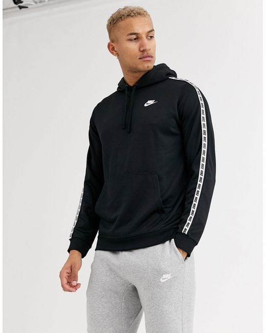 Hoodie avec bandes à logo Nike pour homme en coloris Black