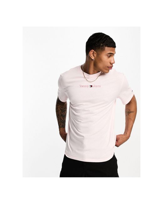 Tommy Hilfiger Classic Small Logo T-shirt in White for Men | Lyst
