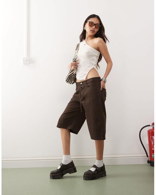 Monki Natural Carpenter Jorts