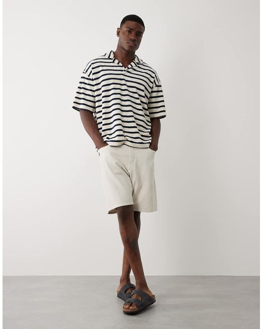 ASOS Multicolor Heavyweight Oversized Polo for men