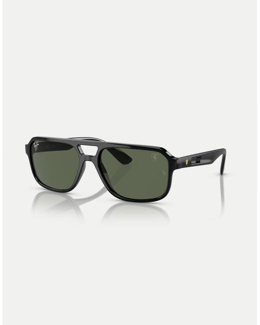 Ray-Ban Green Rb4414M Scuderia Ferrari Collection Irregular Sunglasses With Lens