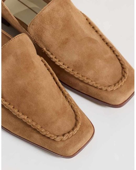 Dolce Vita White Beny Square Toe Loafers