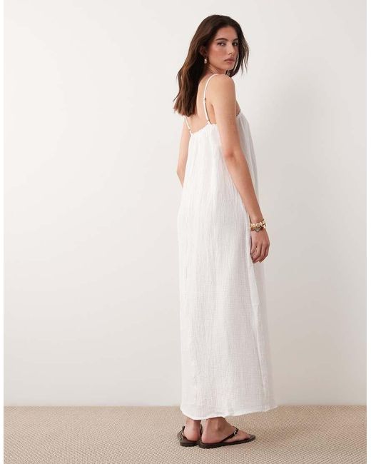 JDY Petite Pink Cheesecloth Sleeveless Maxi Dress
