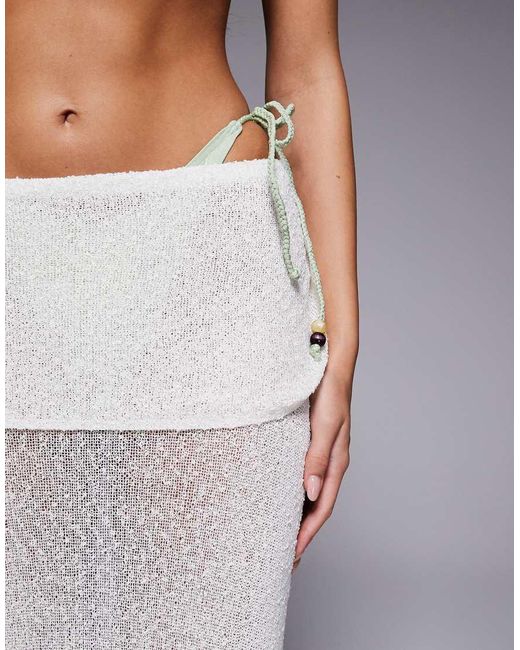 ASOS Gray Ultimate Beach Maxi Skirt