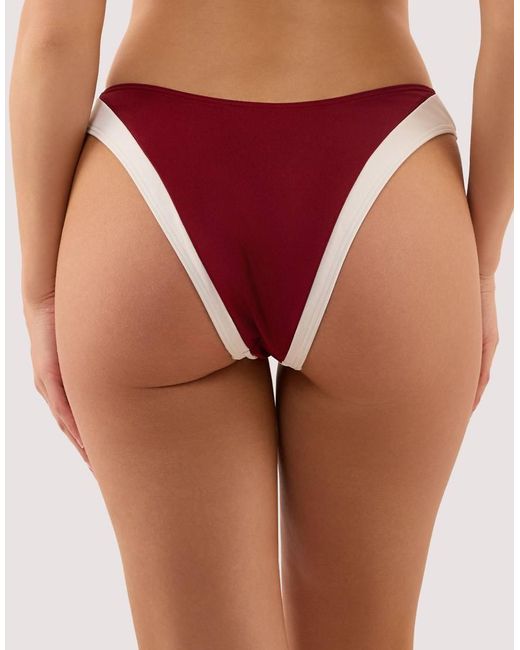 Wolf & Whistle Red Stasia High Leg Brief