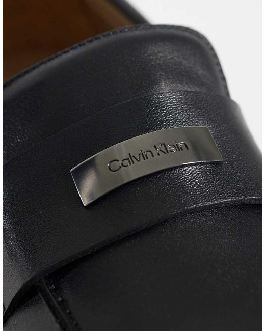 Calvin Klein Black Jeans Leather Loafer
