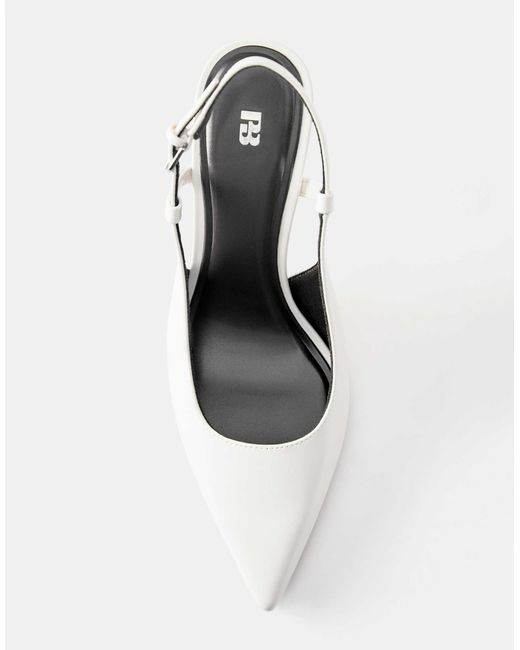Pull&Bear White Slingback-pumps
