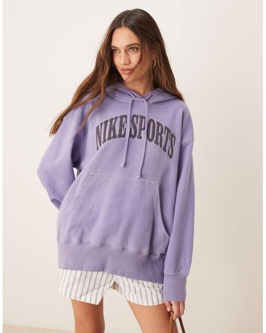 nike women's lilac hoodie