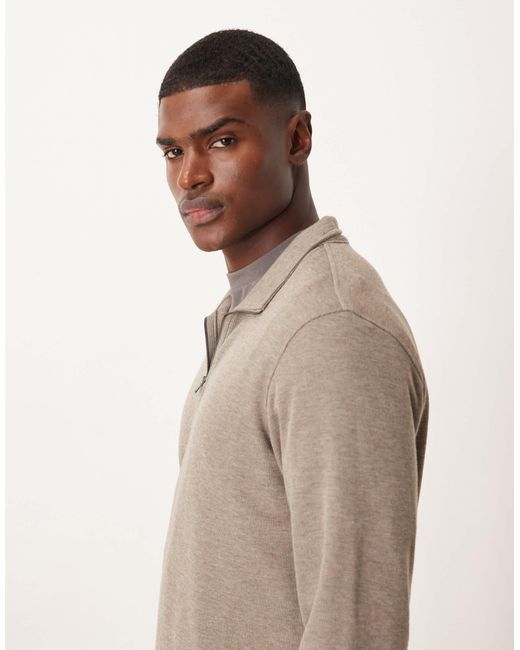 Mango – strickpullover in Natural für Herren