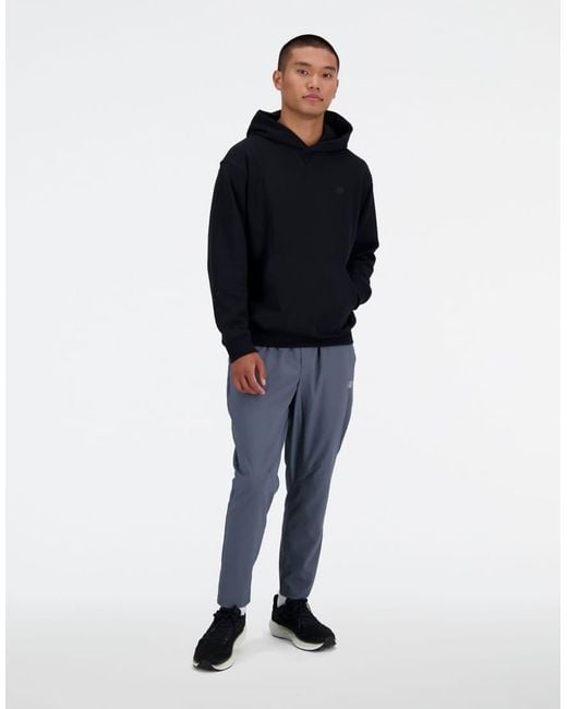 New Balance Blue Athletics French Terry Hoodie for men