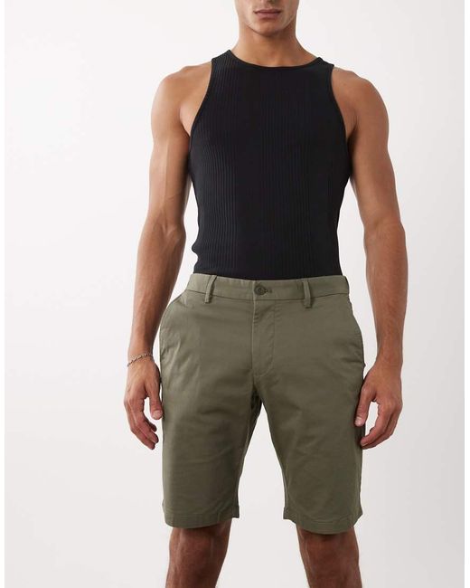 Mango Natural Chino Shorts for men