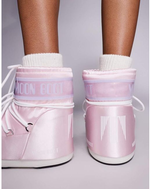 Moon Boot Pink Moonboot Icon Low Pearly