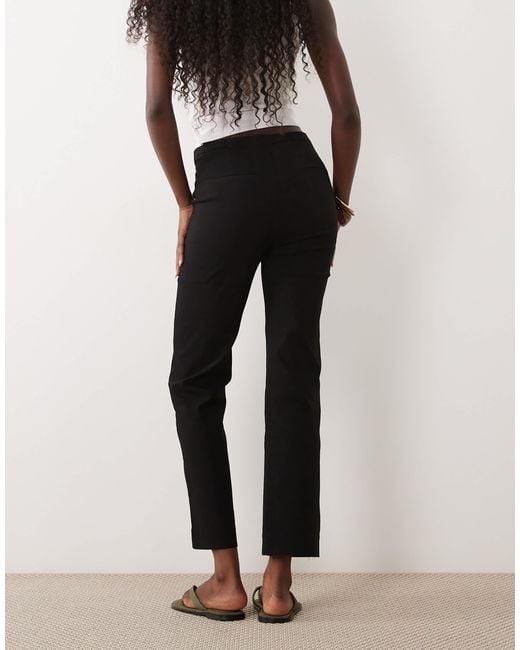 Mango Black Tailored Slim Trouser