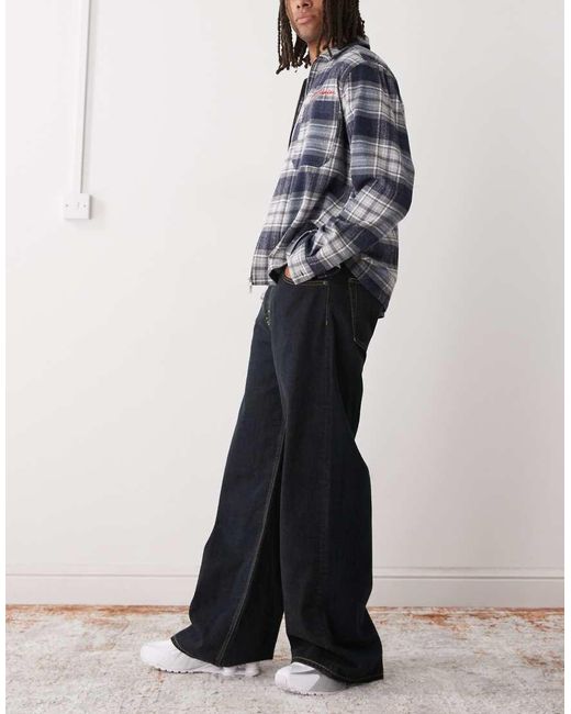 Weekday Blue Wide Leg Flare Jeans for men