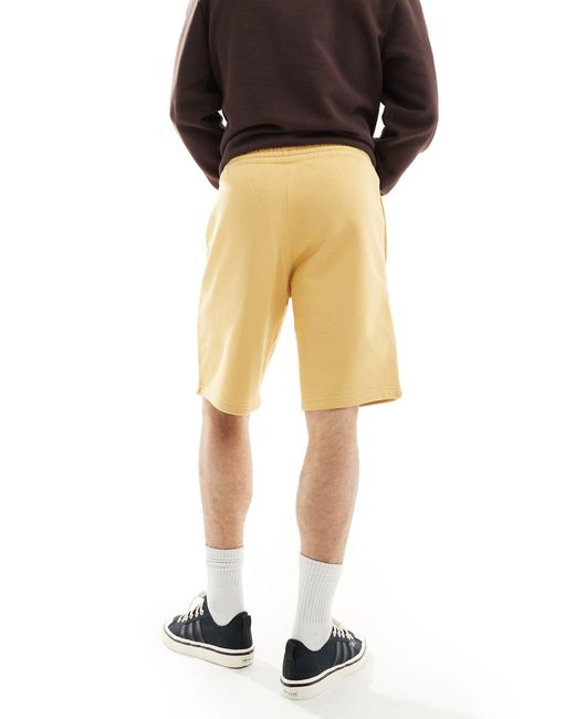 Essentials - pantaloncini color avena di Adidas Originals in Yellow da Uomo