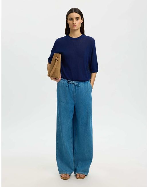 SELECTED Blue – strickoberteil