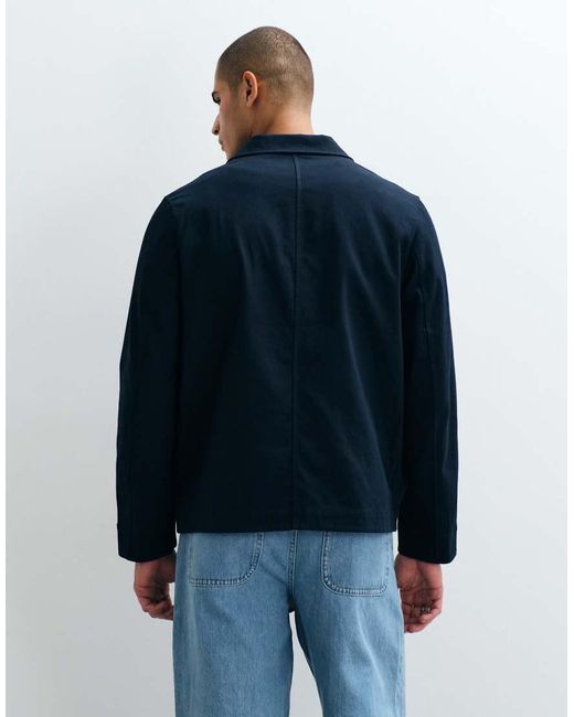 ARKET Blue Linen Blend Blazer for men