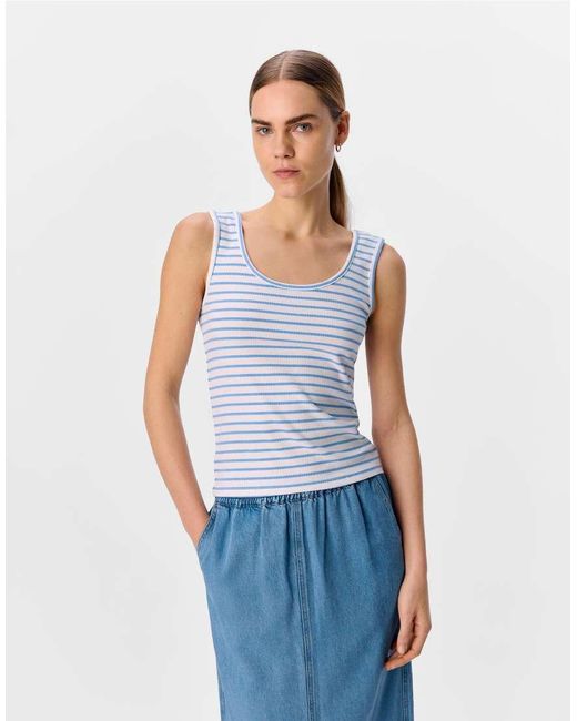 Object Tanktop in het White