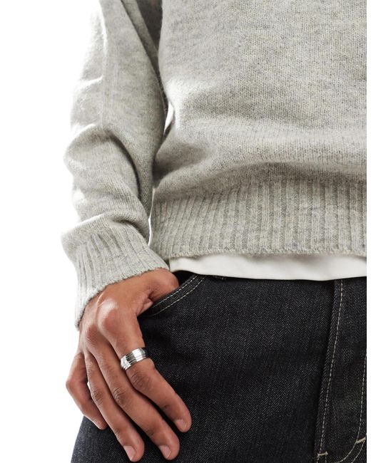 Pull ras Jack & Jones pour homme en coloris Gray