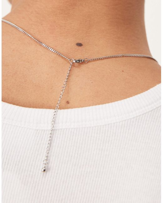 ASOS – farbene halskette aus wasserfestem edelstahl mit sternanhänger in Multicolor für Herren