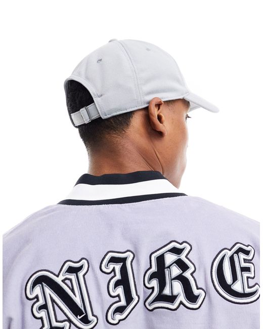 Club - casquette à logo swoosh métallisé Nike pour homme en coloris White