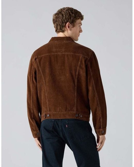 Levi's Brown Corduroy Trucker Jacket for men