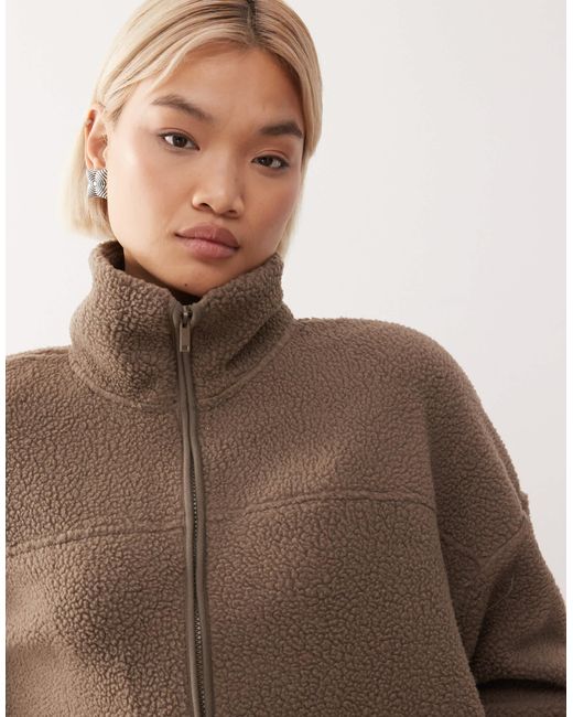 Noisy May Natural Zip Thorugh Funnel Fleece