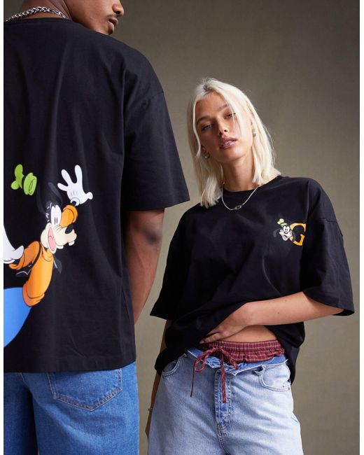 ASOS Blue Disney Unisex Oversized T-shirt With Goofy Prints