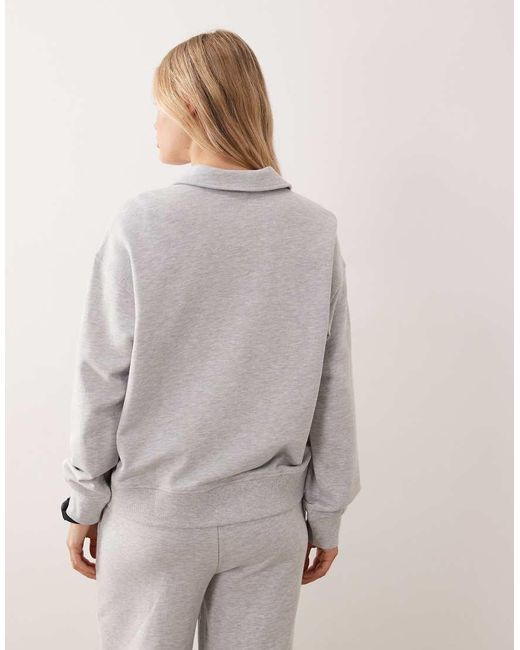 Gina Tricot Natural Co-Ord Polo Collar Sweater