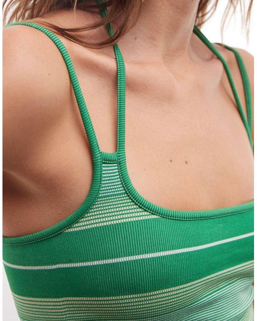 ASOS Green Seamless Strap Detail Cami Vest