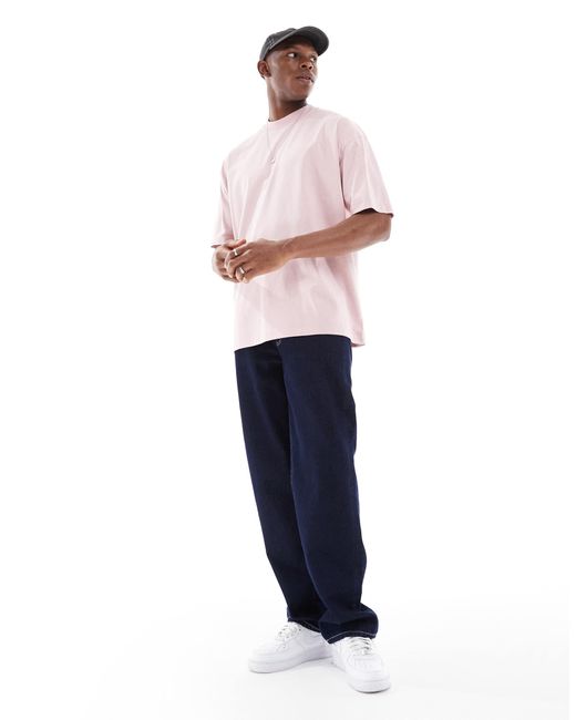 ASOS Pink Essential Oversized T-Shirt for men