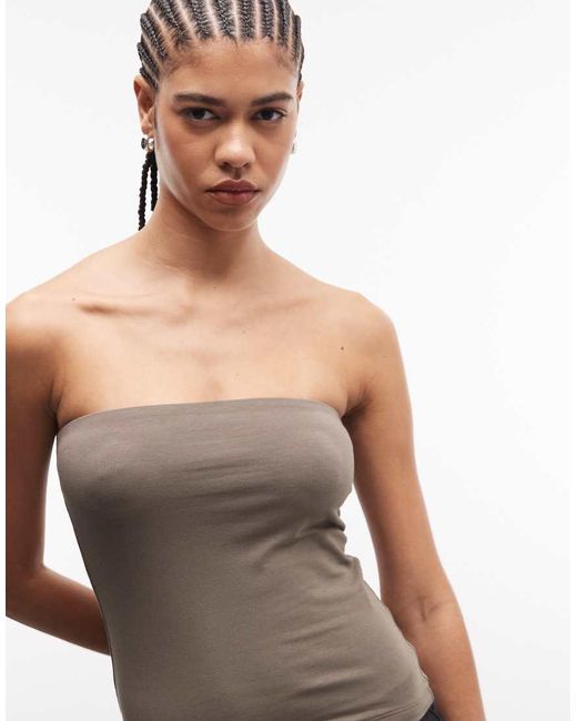 Collusion Multicolor Longline Double Layer Bandeau Top