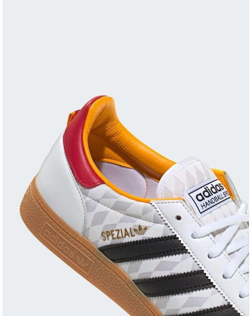 Adidas Originals White Handball Spezial Shoes for men