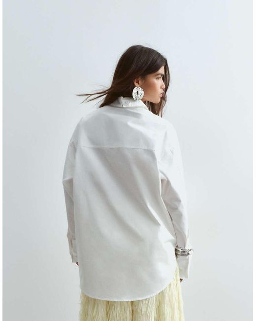 ARRANGE White Premium Oversized Shirt