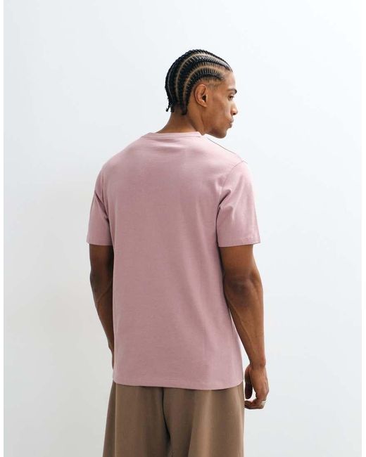 ASOS Pink Essentials Regular Fit T-Shirt for men
