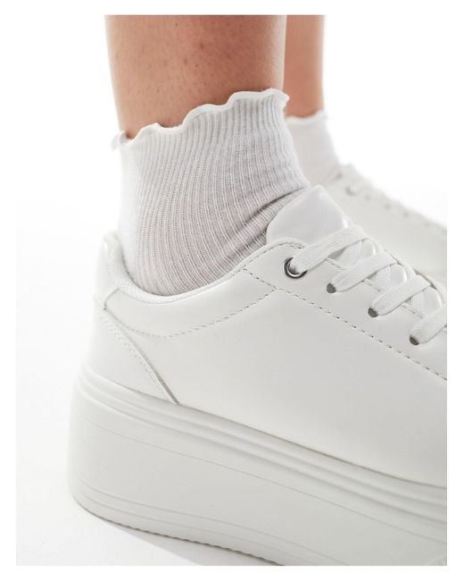 ASOS White Wide Fit Dream Chunky Trainer